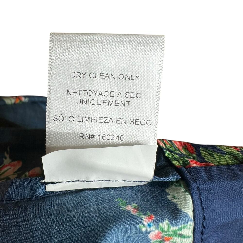 CARA CARA Montreal Maxi Gemma Scarf Blue Floral Strapless Gown Women's‎ Size 2 - Picture 7 of 13